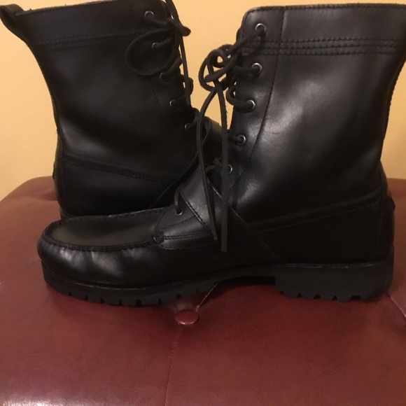 Polo Ralph Lauren Ranger Men’s Leather Boots 12D - Picture 9 of 16